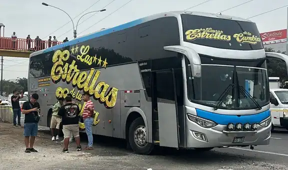 Atacan a balazos bus de Las Estrellas de la Cumbia en Los Olivos: reportan tres heridos