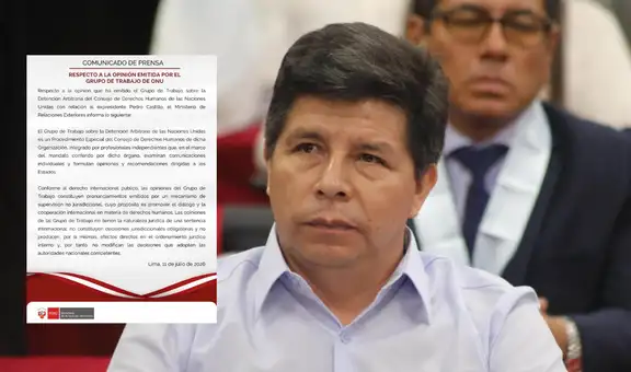 Cancillería sobre informe de Grupo de Trabajo de la ONU: "No constituyen decisiones jurisdiccionales obligatorias"
