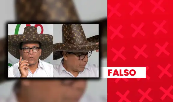 Son falsas las imágenes que muestran a Roberto Sánchez utilizando sombreros de la marca Louis Vuitton: fueron generadas con inteligencia artificial