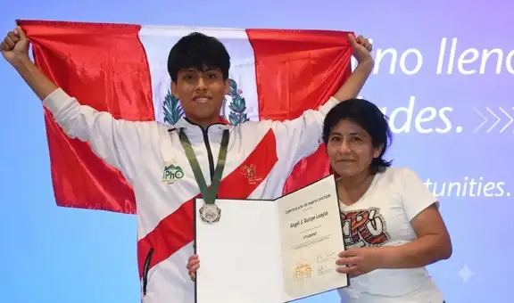 ¡Histórico! Joven de SJL gana medalla de plata en el debut de Perú en la Olimpiada Mundial de Física