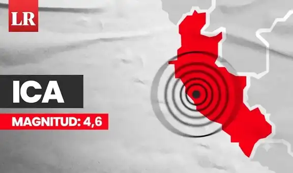 Temblor de magnitud 4,6 remeció hoy Ica, según el IGP