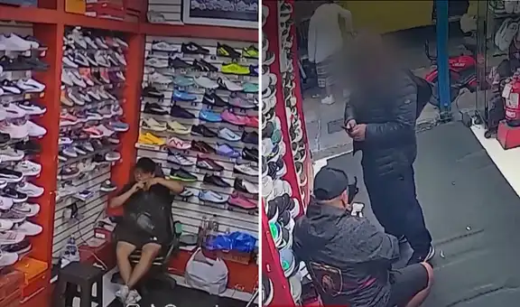 Cae por robar S/140.000 en zapatillas y revenderlas en el mismo local, pero PNP lo libera y regresa para llevarse más mercadería: dueño pide justicia