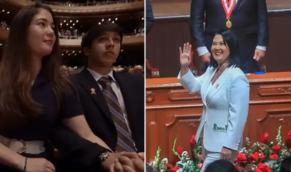 Kyara Villanella causa revuelo en redes al asistir con su novio a la ceremonia de credenciales de Keiko Fujimori como presidenta electa