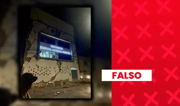 Es falsa la imagen que muestra daños en la infraestructura de la Universidad Nacional Autónoma de Chupaca a causa del sismo en Junín