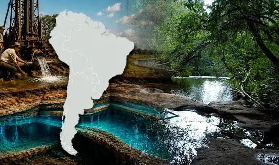 La descubrieron por accidente mientras buscaban petróleo hace 85 años: la enorme reserva de agua que comparten 4 países de Sudamérica