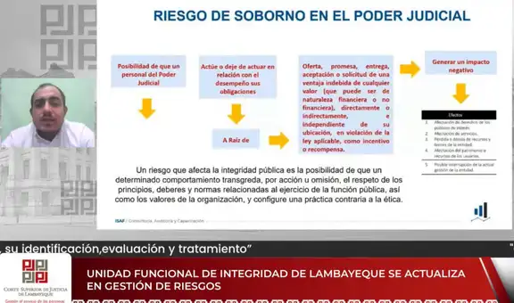 Corte de Lambayeque fortalece capacidades en gestión de riesgos e integridad pública