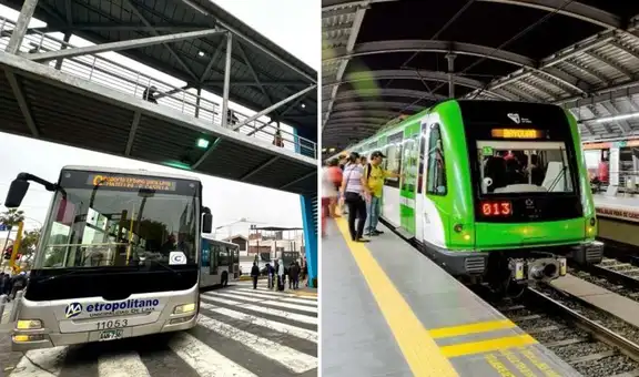 Este será el horario del Metropolitano, Metro de Lima, Aerodirecto y corredores este feriado 23 de julio