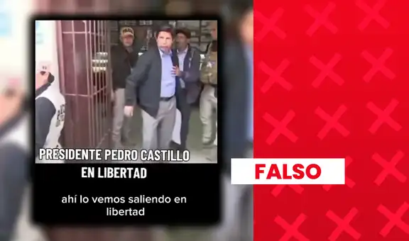 Es falso que este video muestre la supuesta excarcelación de Pedro Castillo: en realidad, corresponde a su visita a Cajamarca durante las Elecciones Regionales y Municipales 2022