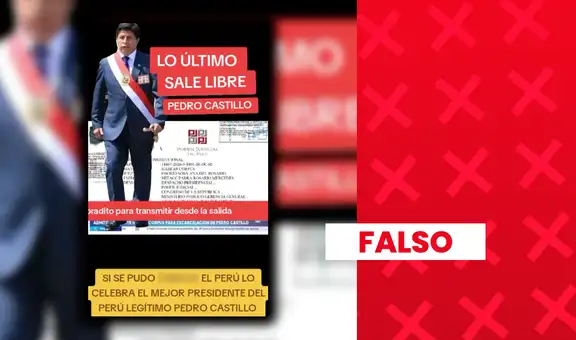 Reportaje fue sacado de contexto para afirmar falsamente que Pedro Castillo fue liberado: en realidad, solo informaba sobre la admisión a trámite de un hábeas corpus presentado por su defensa