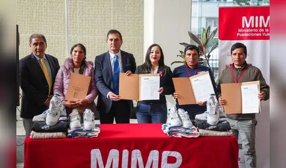 MIMP entrega bienes de apoyo social a 23 municipalidades de 12 regiones del país