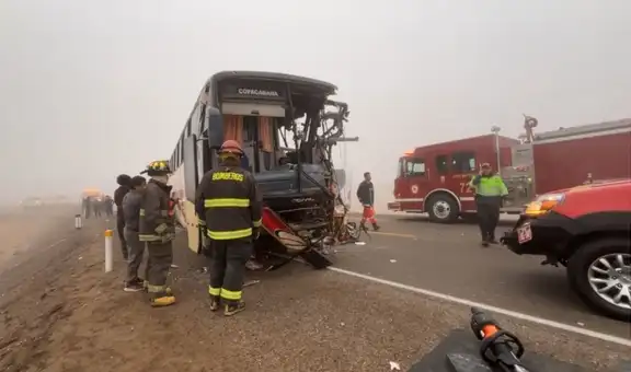 Trágico choque en Tacna deja cinco muertos y 15 heridos tras impacto entre dos buses y una camioneta
