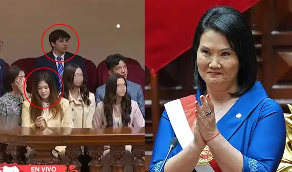 Kyara Villanella impacta al llegar con su novio Adrián Harboe a la juramentación de su madre Keiko Fujimori como presidenta
