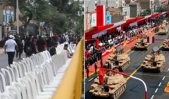 Vendedores ocupan avenida Brasil y ofrecen sillas de hasta S/35 para ver el paso de las delegaciones en el Desfile Cívico Militar 2026