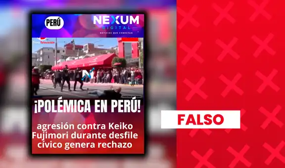 El video que muestra un ataque contra Keiko Fujimori durante el desfile militar es falso: corresponde a un simulacro realizado en Moquegua