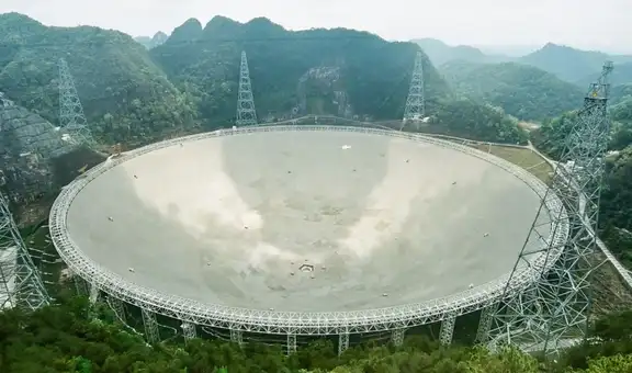 En el fondo de un valle en China yace un 'espejo' de 500 metros tan sensible que un simple microondas puede interferirlo a 5 km