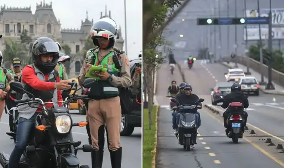 Desde mañana la PNP multará con S/550 a conductores de motos eléctricas por invadir ciclovías