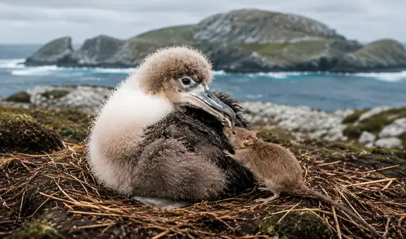 Ratones empezaron a devorar vivos a albatros en Sudáfrica: ahora científicos preparan la mayor erradicación jamás realizada