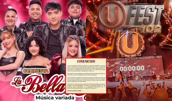 Universitario retira a La Bella Luz de su aniversario tras grave denuncia de Naldy Saldaña: "Expresamos nuestra solidaridad"