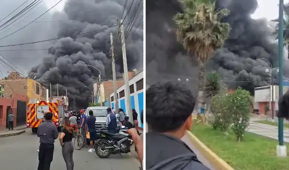 Fuerte incendio en Huaral: al menos 7 unidades de bomberos atienden emergencia en ferretería
