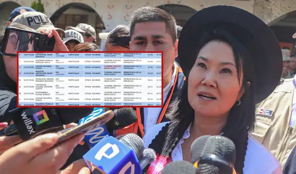 Seis visitantes registraron reuniones con Keiko Fujimori en las mismas horas que la presidenta se encontraba en Junín
