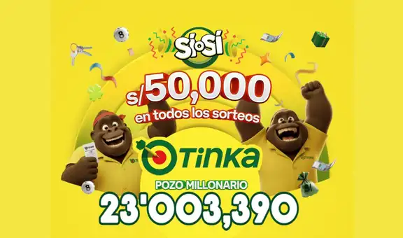 ¿Reventó? Resultados de La Tinka del domingo 9 de agosto: números ganadores, premios del Pozo Millonario, boliyapa, S/50.000 y más