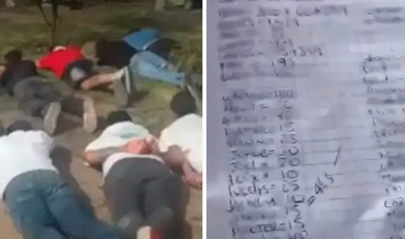 Caen 30 extranjeros miembros de ‘Los Intocables del Sur’ y hallan cuaderno con nombres de víctimas en Cieneguilla