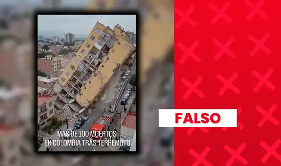 Video que muestra el colapso de un edificio "a causa del terremoto de 7,4 que azotó Colombia" fue elaborado con inteligencia artificial