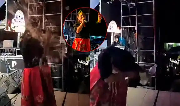 Agreden en el rostro con botella de vidrio a cantante folclórica durante concierto en Ayacucho