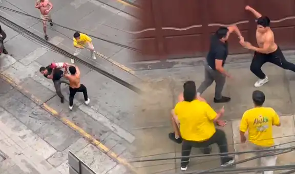 Violenta pelea entre cuatro hombres comenzó porque no dejaron pasar a un camión de helados en Surquillo: "Esperaron como una hora"