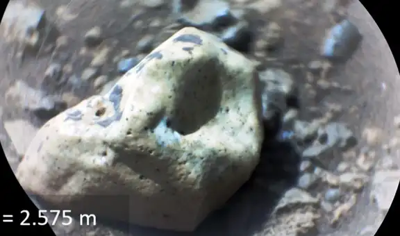 Un hallazgo inesperado en Marte: el rover Perseverance de la NASA impactó una roca y encontró una gema sorprendente