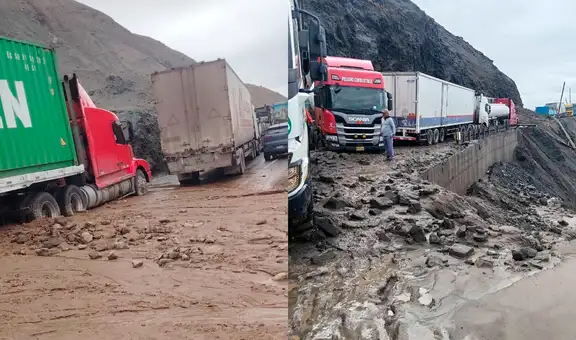 Mujer fallece frente a su esposo en la Panamericana Sur tras quedar varada por deslizamientos en Arequipa