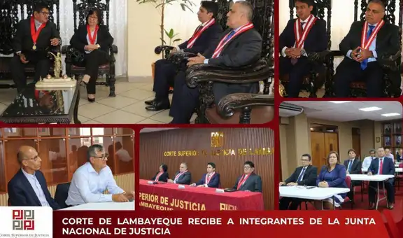 Corte de Lambayeque recibe a integrantes de la Junta Nacional de Justicia