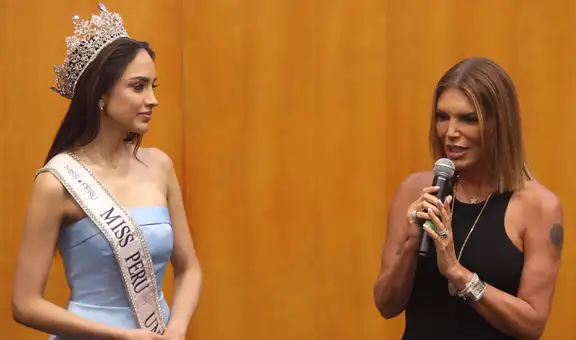 Luren Márquez se emociona al agradecer a Jessica Newton por devolverle la corona y el título del Miss Perú 2026: “Soy humana”