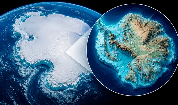 La Antártida oculta un mundo bajo 27 millones de km³ de hielo: científicos revelan montañas, valles y cañones nunca antes visto