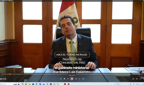 Congreso: cortan transmisión del Pleno de Diputados para pasar video de Miguel Torres