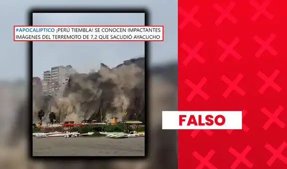 Es falso que este video muestre un deslizamiento causado por el reciente sismo de 7,2 en Ayacucho: en realidad, fue grabado en la Costa Verde y data de 2025