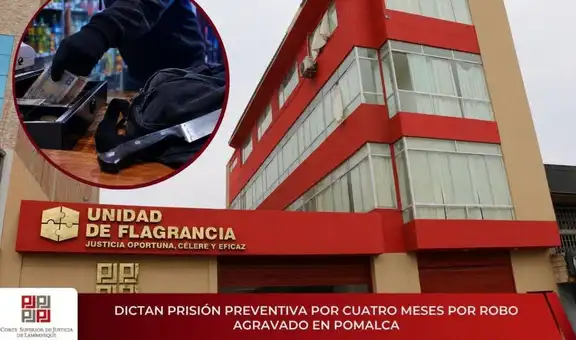 Dictan cuatro meses de prisión preventiva por presunto robo agravado en Pomalca