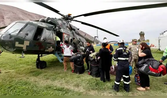 Puente aéreo de las Fuerzas Armadas permite evacuar a más de 650 personas en Arequipa