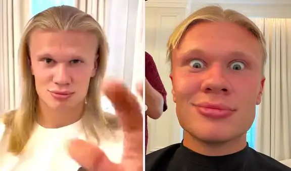 Erling Haaland impacta con radical cambio de look: "Me veo como Kevin de 'Mi pobre angelito'"