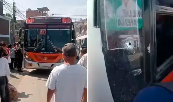 Disparan contra chofer de la Nueva América en plena ruta en San Juan de Miraflores