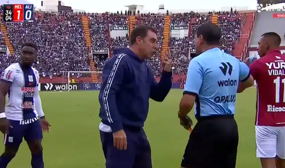 Pablo Guede explotó contra árbitro en el partido Alianza Lima vs Melgar: entrenador reclamó tras gol del equipo arequipeño