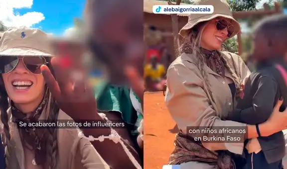 Medio internacional usa video de Alejandra Baigorria como ejemplo de influencers que exhiben pobreza de niños africanos “para ganar clics”