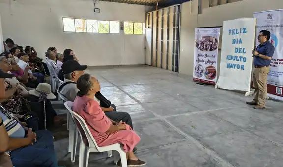 Corte de Piura refuerza apoyo a adultos mayores con jornadas de orientación y solidaridad