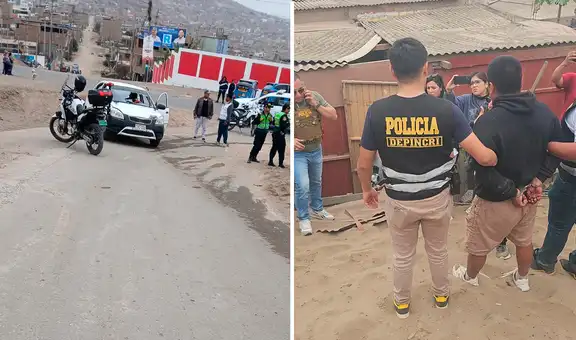 Dos delincuentes balean a policía de la Dirincri durante operativo en Pachacútec, Ventanilla