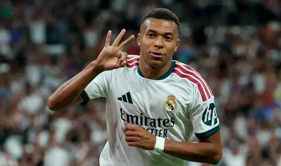 Con hat-trick de Kylian Mbappé, Real Madrid goleó 4-1 a Real Sociedad por LaLiga de España