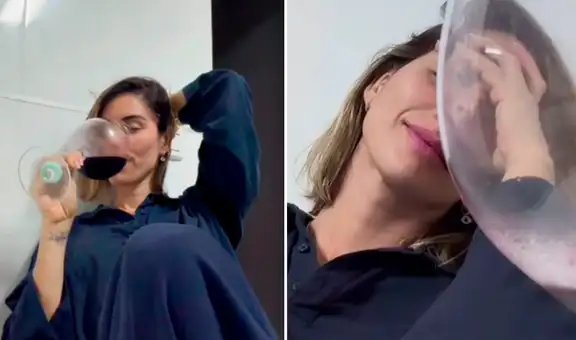Korina Rivadeneira reaparece bebiendo y desahogándose: "Mañana empieza todo nuevamente”
