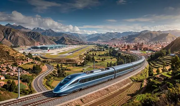 El tren eléctrico que conectará el aeropuerto de Chinchero con Cusco en 20 minutos: tendrá 3 estaciones, costaría US$1,146.6 millones y funcionaría en 2034