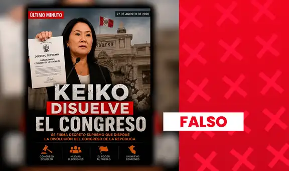 Es falso que Keiko Fujimori haya disuelto el Congreso de la República: La presidenta ha rechazado esa posibilidad