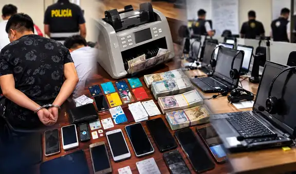 Detienen a 11 investigados por estafar como falsos asesores bancarios desde un call center en Comas