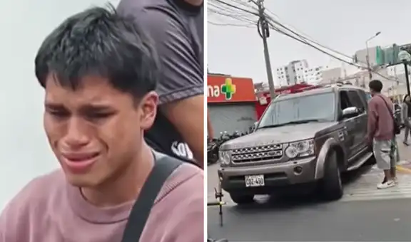 Joven se quiebra al ver su scooter destrozado tras accidente: “Era mi herramienta de trabajo”